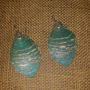 Silpada brass sterling earrings 925 hard to find